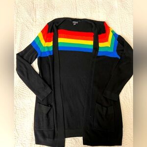 Torrid rainbow cardigan
